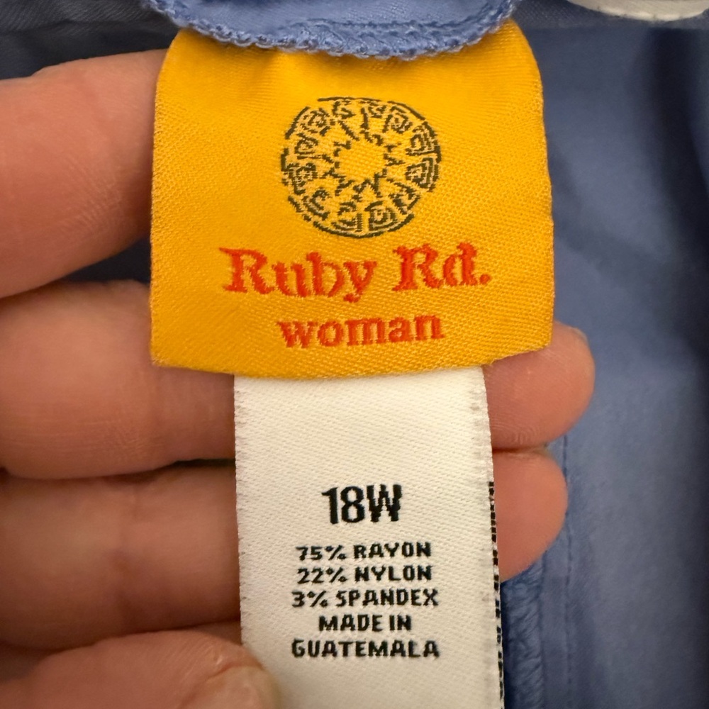 Ruby Rd. Blue Women's Pants - Picture 3 of 5